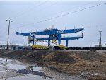 Gantry crane at the CSX Russel rail welding plant